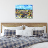 Vincent van Gogh - Groene Wijngaard Canvas Afdruk (Insitu (Slaapkamer))