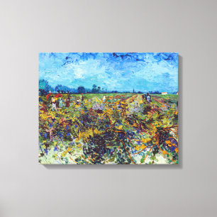 Vincent van Gogh - Groene Wijngaard Canvas Afdruk