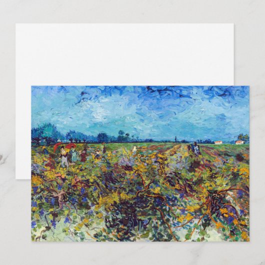 Vincent van Gogh - Groene Wijngaard Kaart (Voorkant / Achterkant)