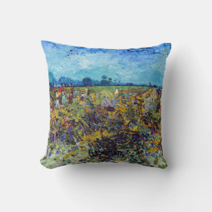 Vincent van Gogh - Groene Wijngaard Kussen