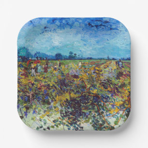 Vincent van Gogh - Groene Wijngaard Papieren Bordje