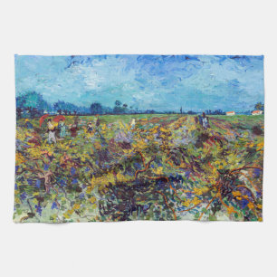 Vincent van Gogh - Groene Wijngaard Theedoek