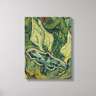 Vincent van Gogh - Groot Nachtpauwogen Canvas Afdruk
