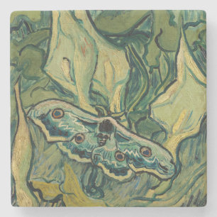 Vincent van Gogh - Groot Pauwoogje Stenen Onderzetter