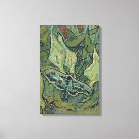 Vincent van Gogh - Grote Pauw Moth Canvas Afdruk (Voorkant)