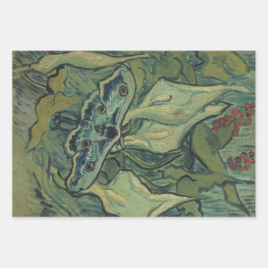 Vincent van Gogh - Grote Pauw Moth Inpakpapier Vel (Voorkant)