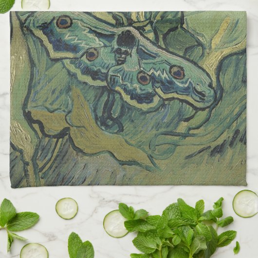 Vincent van Gogh - Grote Pauw Moth Theedoek (Gevouwen)