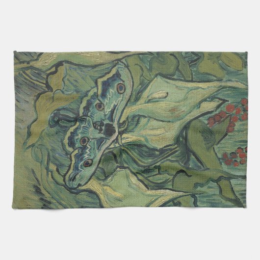 Vincent van Gogh - Grote Pauw Moth Theedoek (Horizontaal)