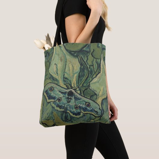 Vincent van Gogh - Grote Pauw Moth Tote Bag (Dichtbij)