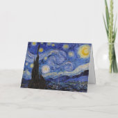 Vincent van Gogh - Happy New Year Patchwork Feestdagen Kaart (Achterkant)