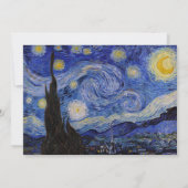 Vincent van Gogh - Happy New Year Patchwork Feestdagenkaart (Achterkant)