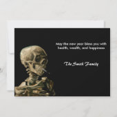 Vincent van Gogh - Happy New Year Patchwork Feestdagenkaart (Achterkant)