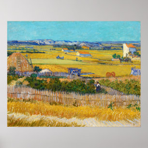 Vincent van Gogh - Harvest at La Crau Poster