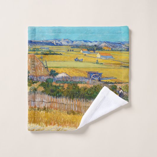 Vincent van Gogh - Harvest in La Crau Bad Handdoek (Wasdoekje)