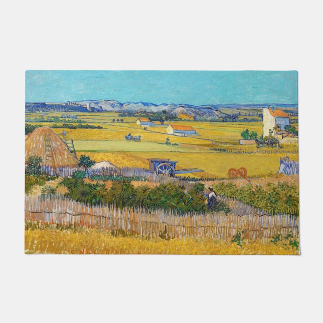Vincent van Gogh - Harvest in La Crau Deurmat (Voorkant)