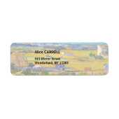 Vincent van Gogh - Harvest in La Crau Etiket (Voorkant)