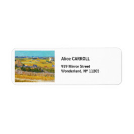 Vincent van Gogh - Harvest in La Crau Etiket