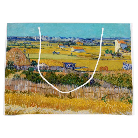Vincent van Gogh - Harvest in La Crau Groot Cadeauzakje (Voorkant)