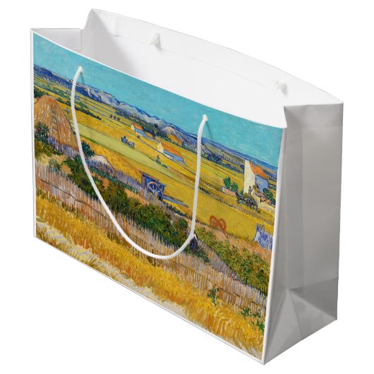 Vincent van Gogh - Harvest in La Crau Groot Cadeauzakje (Achterkant Gekanteld)