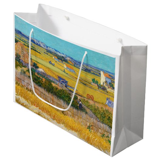 Vincent van Gogh - Harvest in La Crau Groot Cadeauzakje (Voorkant Gekanteld)