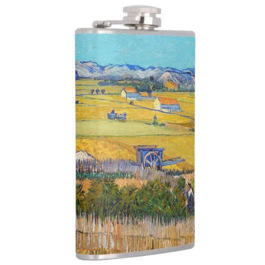 Vincent van Gogh - Harvest in La Crau Heupfles (Rechts)