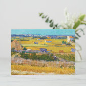 Vincent van Gogh - Harvest in La Crau Kaart (Staand voorkant)