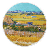 Vincent van Gogh - Harvest in La Crau Keramische Knop (Voorkant)