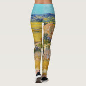 Vincent van Gogh - Harvest in La Crau Leggings (Achterkant)