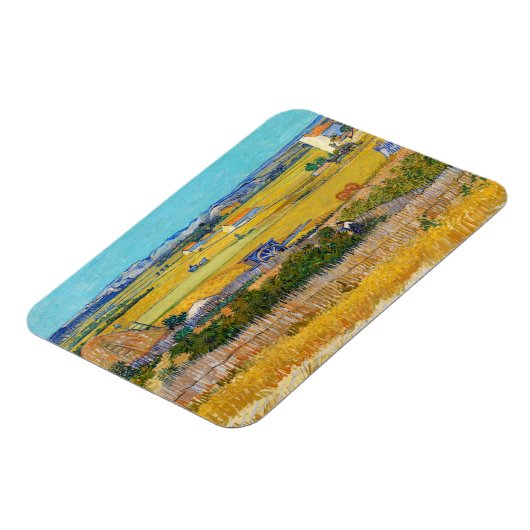 Vincent van Gogh - Harvest in La Crau Magneet (Linkerzijde)