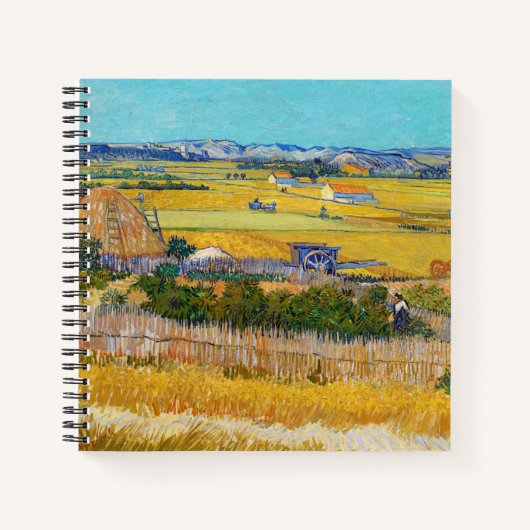 Vincent van Gogh - Harvest in La Crau Notitieboek (Voorkant)