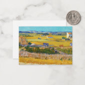 Vincent van Gogh - Harvest in La Crau Notitiekaartje (Voorkant / Achterkant in situ)