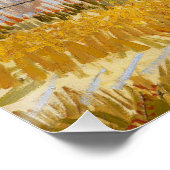 Vincent van Gogh - Harvest in La Crau Perfect Poster (Hoek)