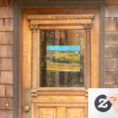 Vincent van Gogh - Harvest in La Crau Raamsticker (Huis Deur)