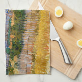 Vincent van Gogh - Harvest in La Crau Theedoek (Quarter Fold)