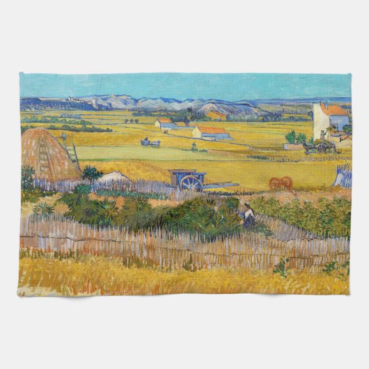 Vincent van Gogh - Harvest in La Crau Theedoek (Horizontaal)