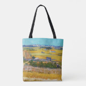 Vincent van Gogh - Harvest in La Crau Tote Bag (Achterkant)
