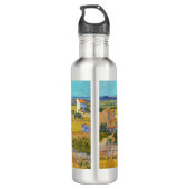 Vincent van Gogh - Harvest in La Crau Waterfles (Achterkant)