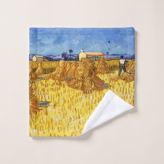 Vincent van Gogh - Harvest in Provence Bad Handdoek (Wasdoekje)