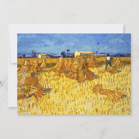Vincent van Gogh - Harvest in Provence Bedankkaart (Voorkant)