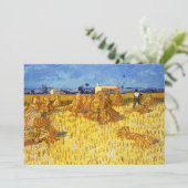 Vincent van Gogh - Harvest in Provence Bedankkaart (Staand voorkant)