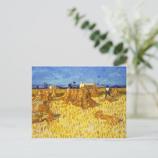 Vincent van Gogh - Harvest in Provence Briefkaart (Staand voorkant)