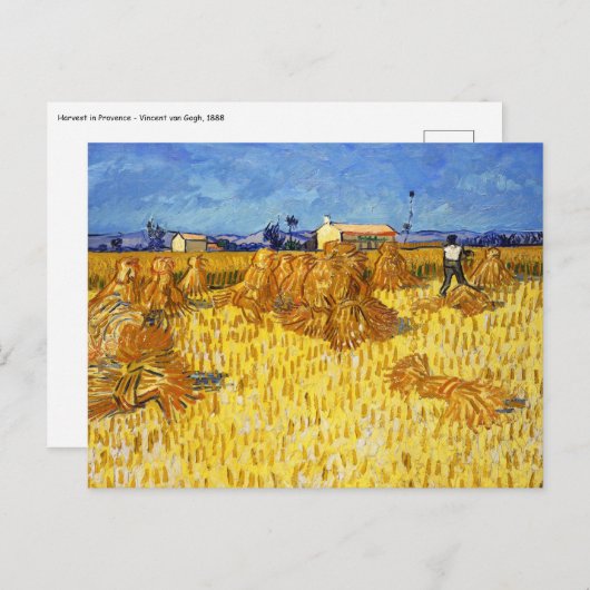 Vincent van Gogh - Harvest in Provence Briefkaart (Voorkant / Achterkant)