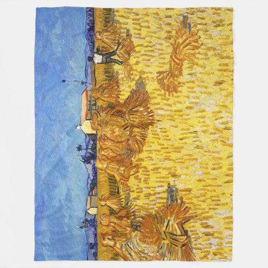 Vincent van Gogh - Harvest in Provence Fleece Deken (Voorkant)