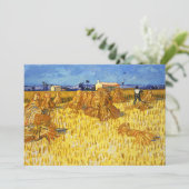 Vincent van Gogh - Harvest in Provence Kaart (Staand voorkant)