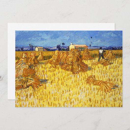 Vincent van Gogh - Harvest in Provence Kaart (Voorkant / Achterkant)