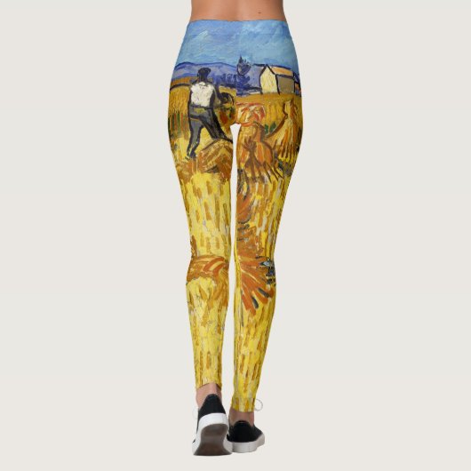 Vincent van Gogh - Harvest in Provence Leggings (Achterkant)