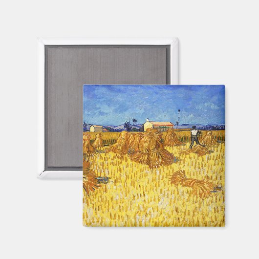 Vincent van Gogh - Harvest in Provence Magneet (Voorkant / Achterkant)