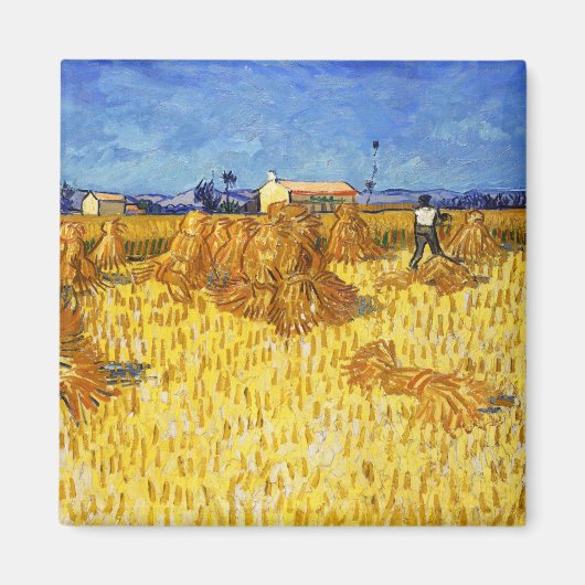 Vincent van Gogh - Harvest in Provence Magneet (Voorkant)