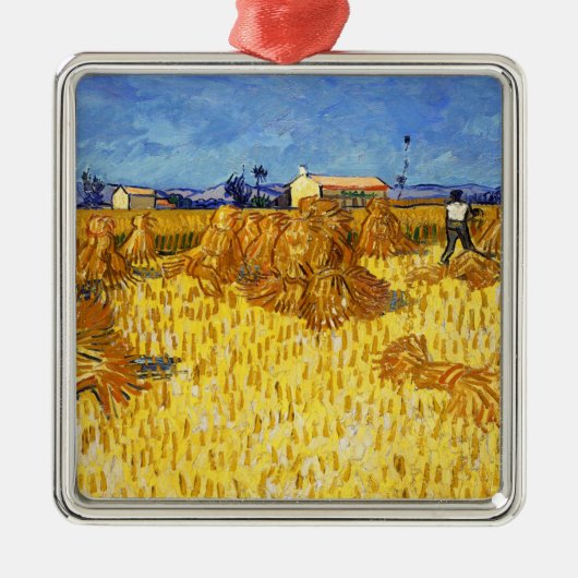 Vincent van Gogh - Harvest in Provence Metalen Ornament (Voorkant)