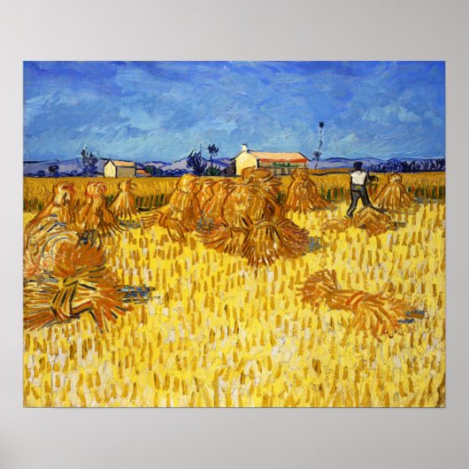 Vincent van Gogh - Harvest in Provence Poster (Voorkant)
